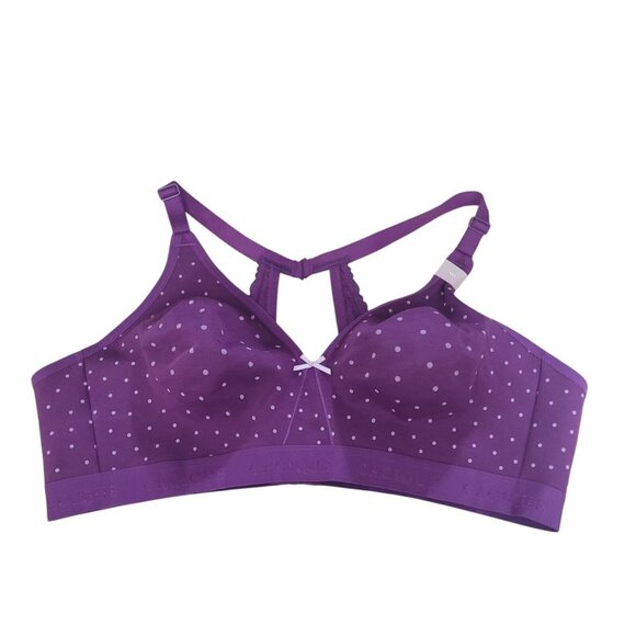 Cacique 46C Cotton Unlined Full Coverage No-Wire Bra Lace Trim Lane Bryant NEW - Picture 4 of 15